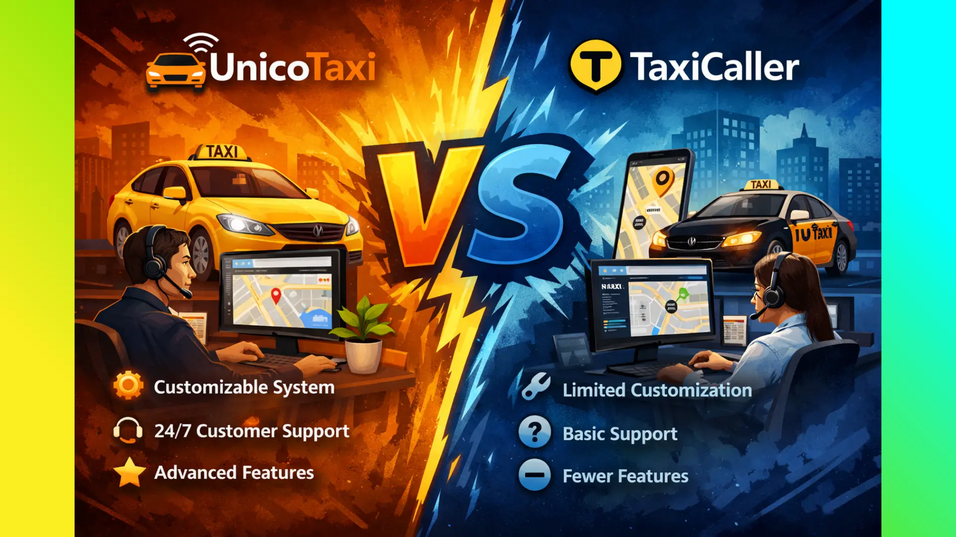Unicotaxi vs TaxiCaller – Top Taxi Dispatch Software Comparison (USA Guide 2026)
