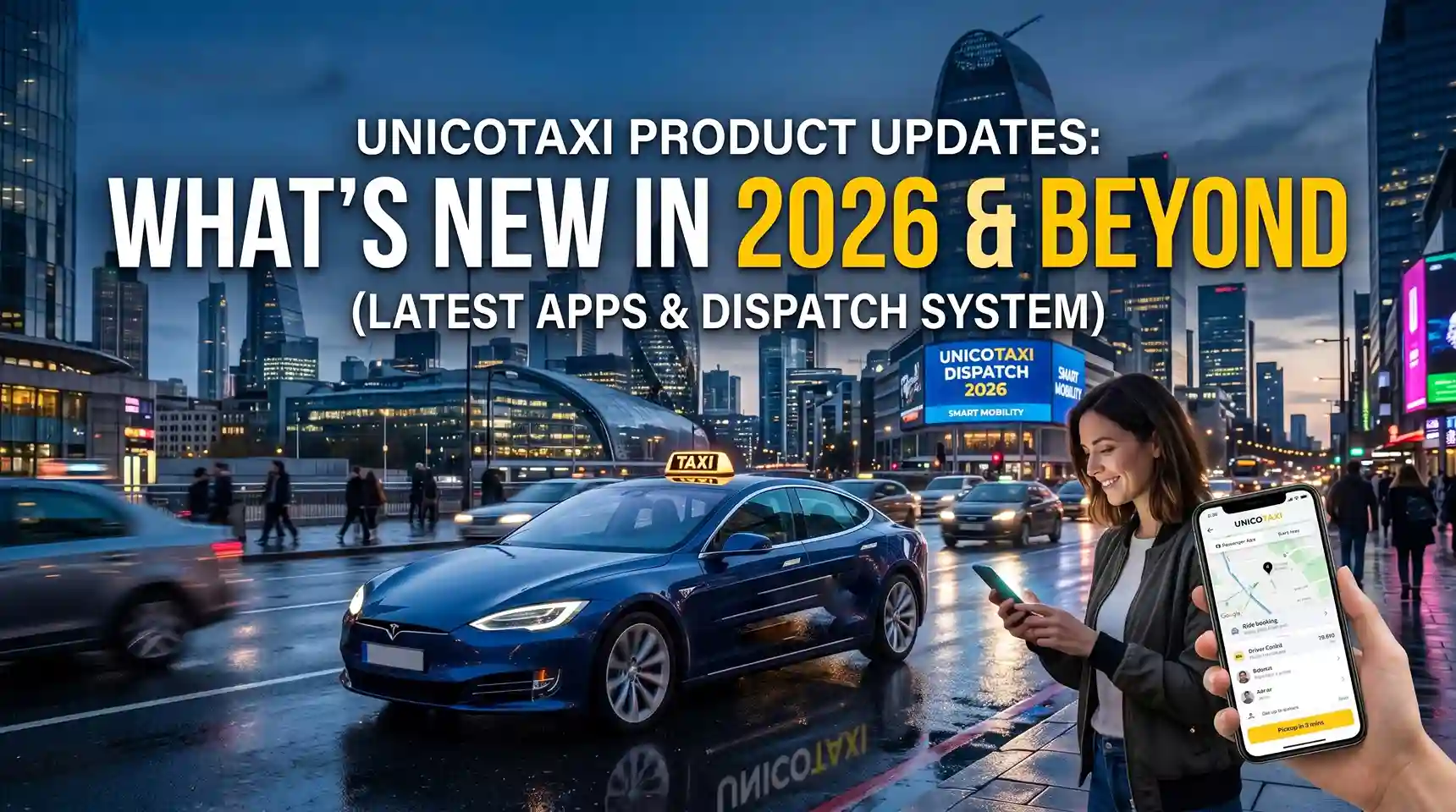 UNICOTAXI Product Updates: What’s New in 2026 & beyond (latest apps & dispatch system)?