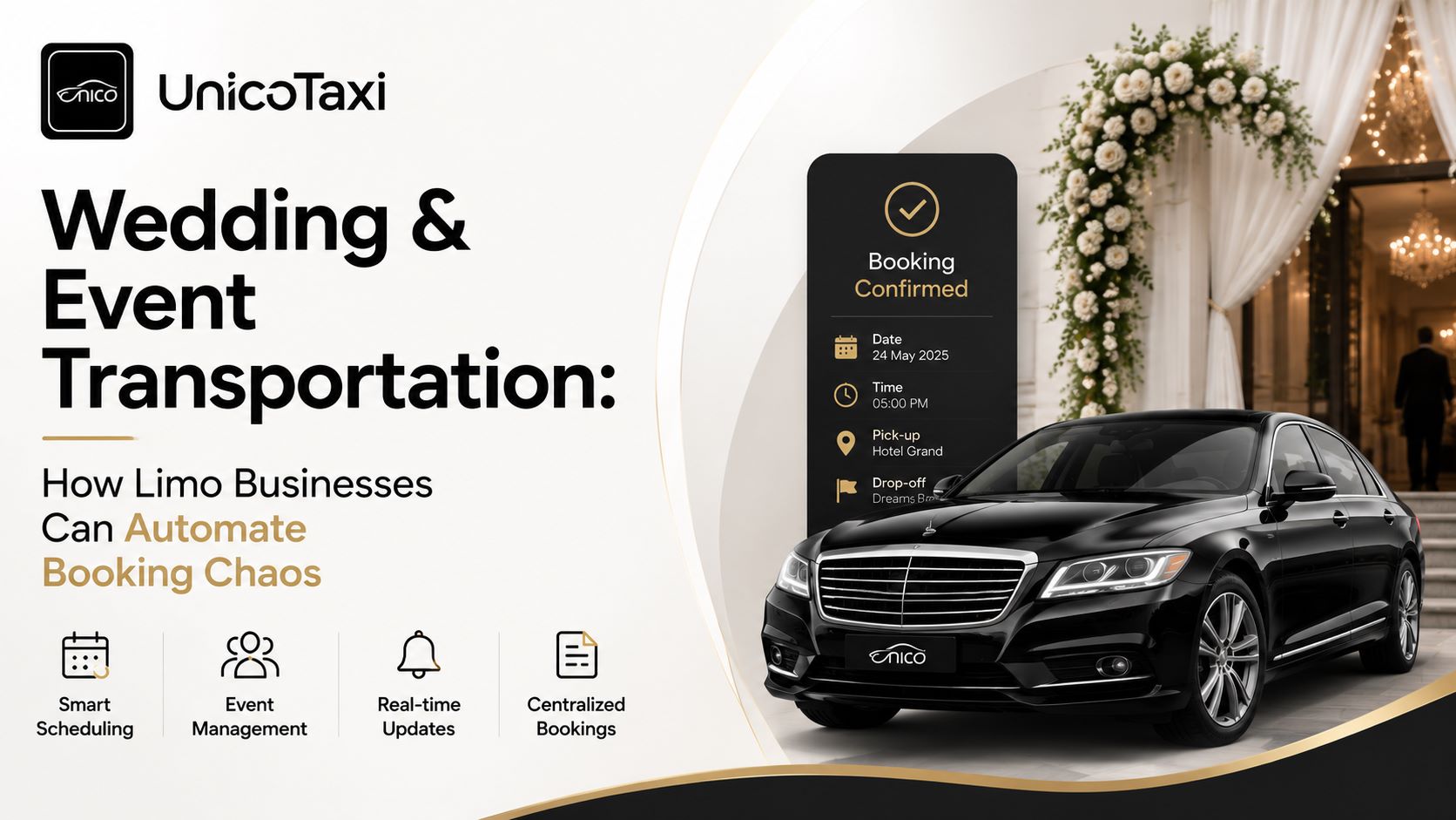 Wedding & Event Transportation: How Limo Businesses Can Automate Booking Chaos