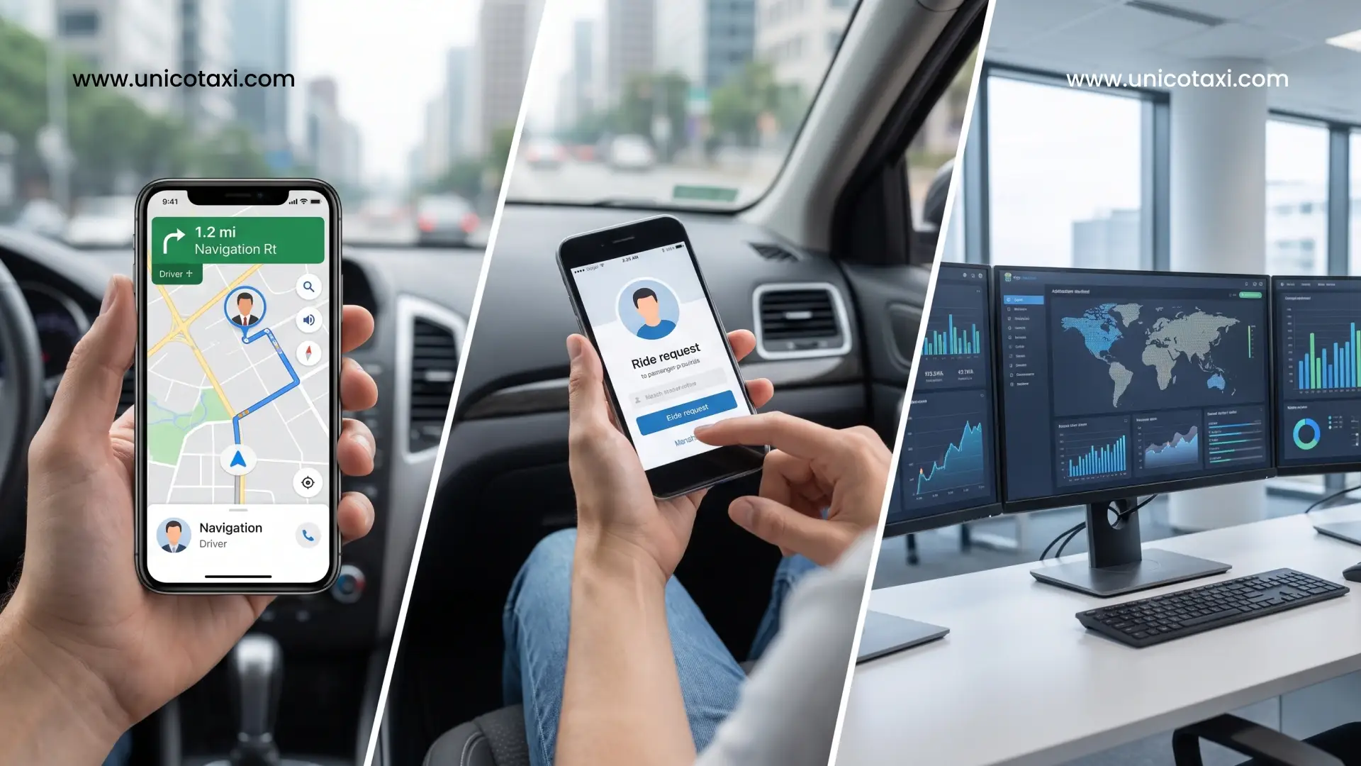 Driver App vs. Passenger App vs. Admin Panel: The 3 Core Components of Any Taxi Solution