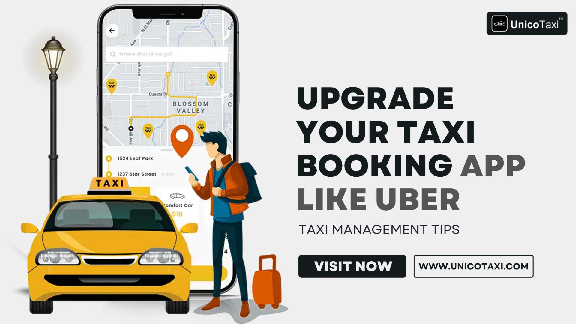 Upgrade Your Taxi Booking App like Uber: Taxi Management Tips