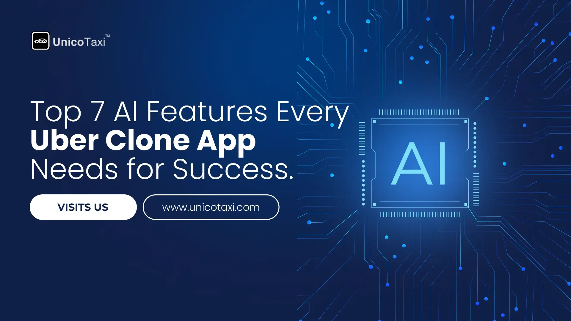 Top 7 AI Features Every Uber Clone App Needs for Success